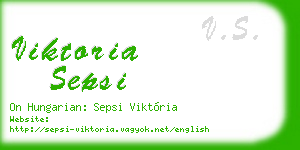 viktoria sepsi business card